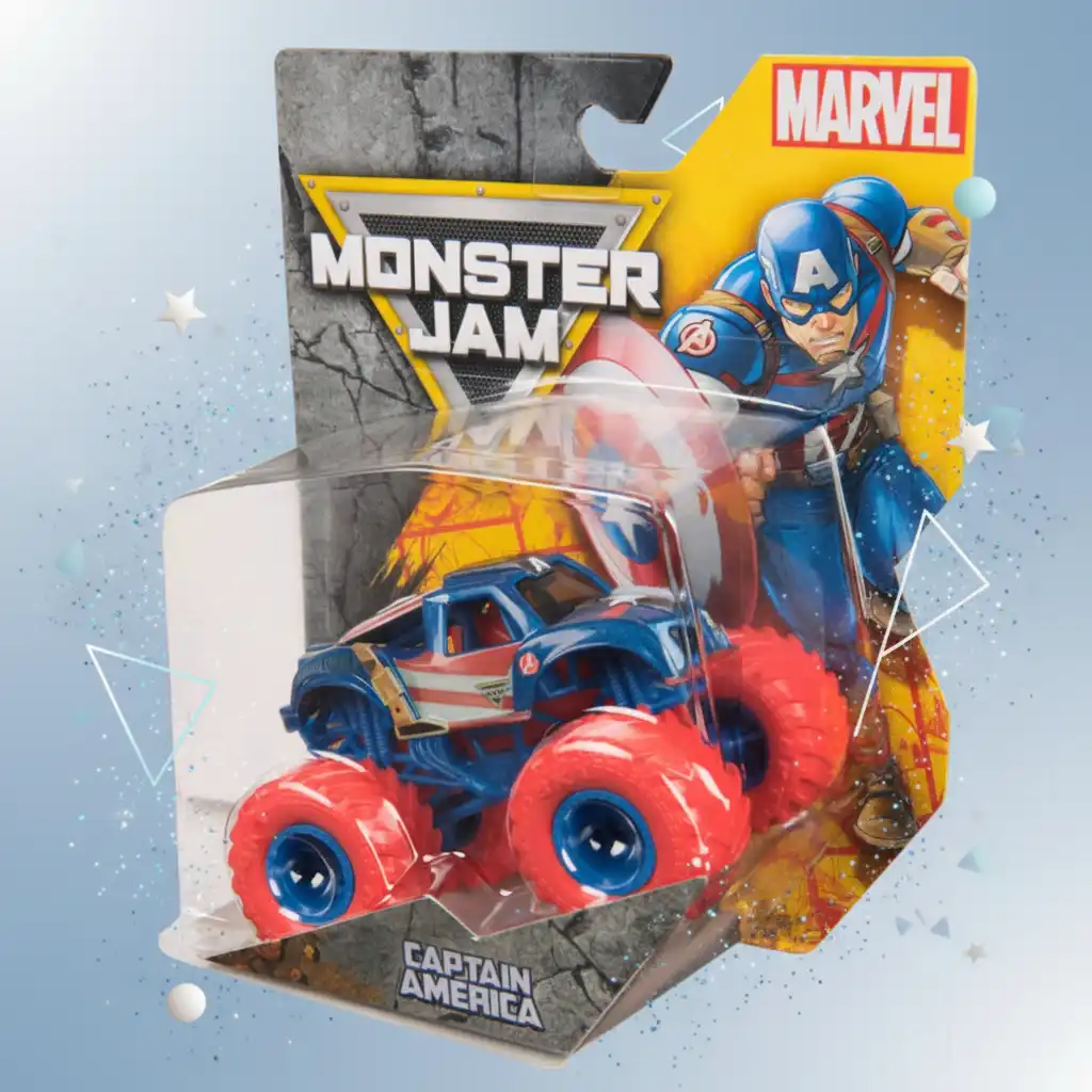 Laajenna kokoelmaasi Marvelin ja Monster Jam ainutlaatuisella yhdistelmällä.