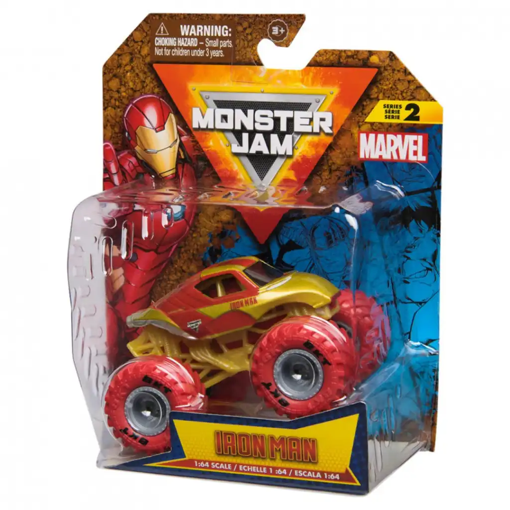 Koe loputtomat seikkailut Iron Manin kanssa Monster Jam-areenalla.