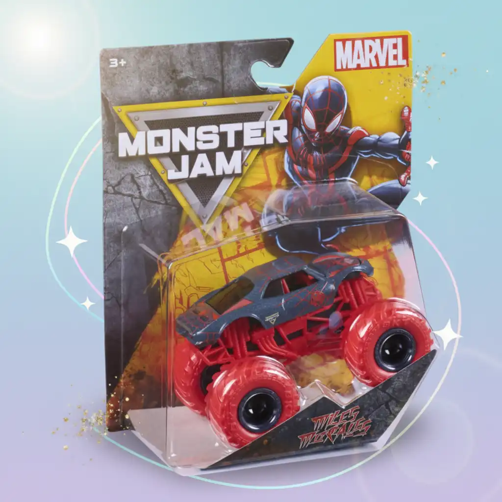 Koe loputon toiminta supersankari Monster Truckin kanssa.