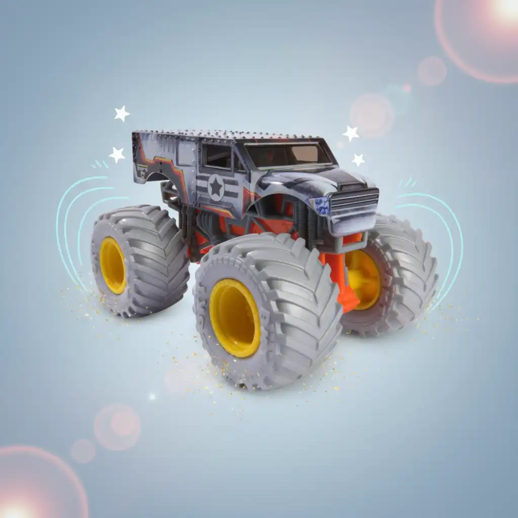 Kehitä mielikuvitusta toimintahahmojen avulla Monster Jam-sarjassa.