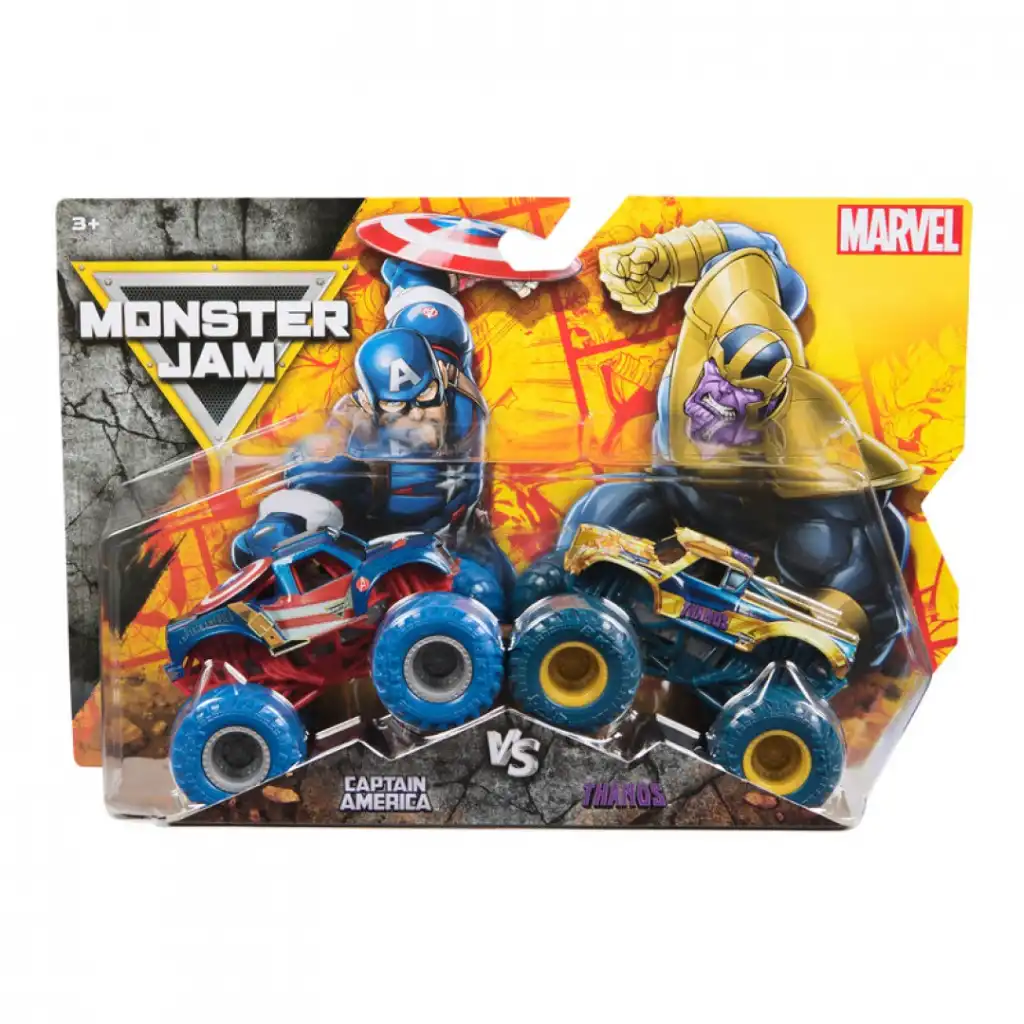 Hallitse areenaa legendaarisilla Captain America ja Thanos -maastureilla