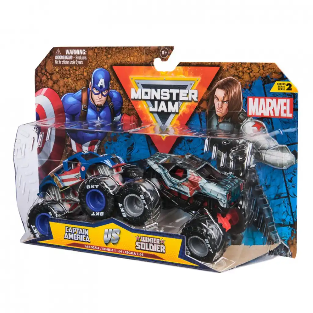 Vapauta uskomaton toiminta legendaaristen Marvel Monster Truckien kanssa.