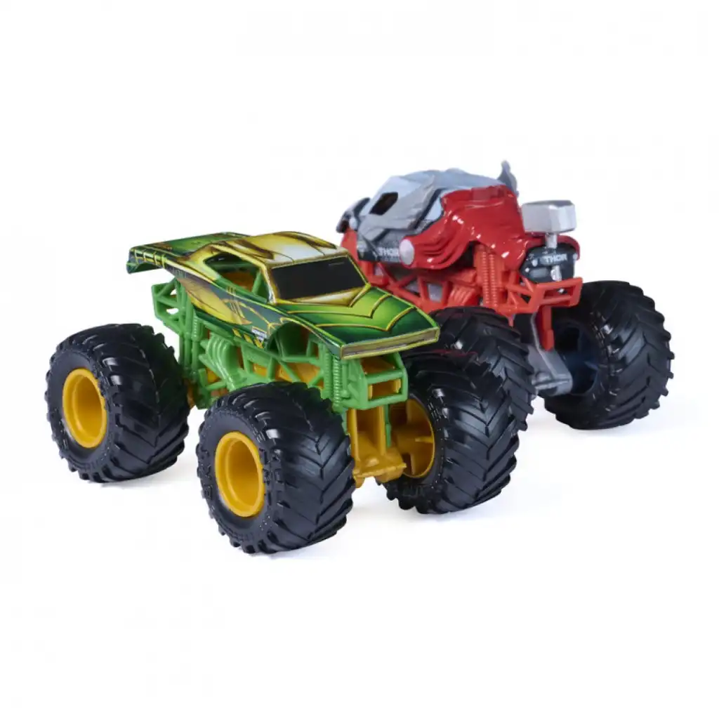 Ainutlaatuinen yhdistelmä Marvelin sankareita ja Monster Jam-maailmaa.