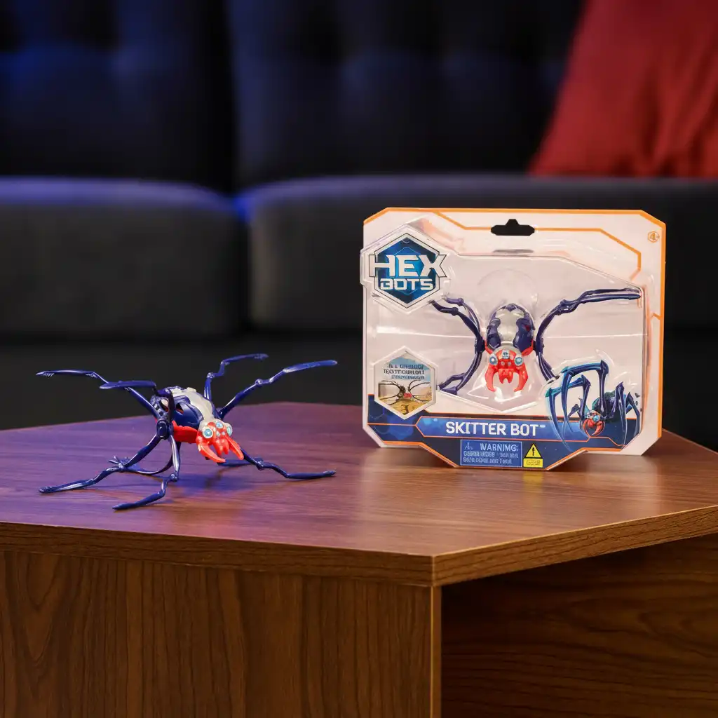 Huippuluokan viimeistely ja realistinen liike robottikärpäsessä Hex Bots.
