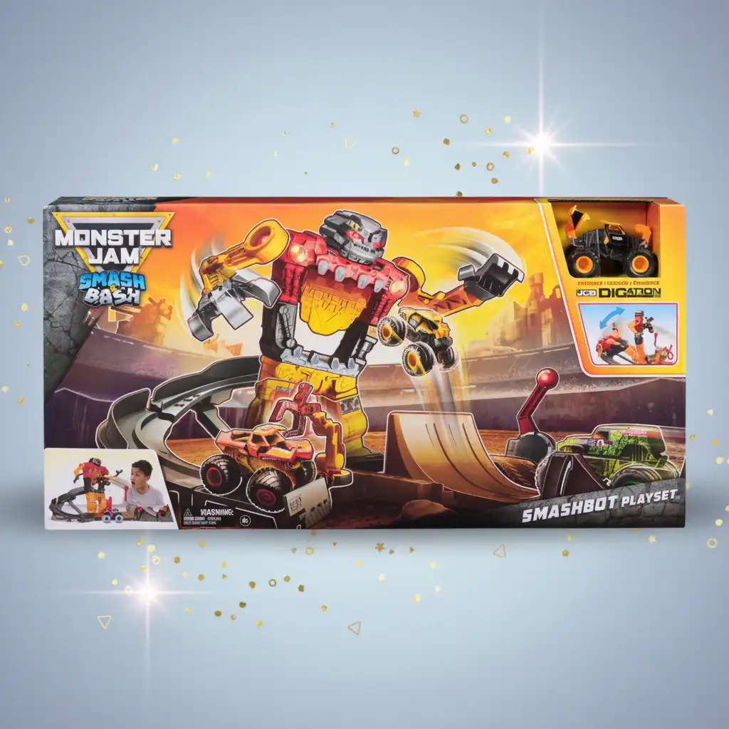 Koe aito Monster Jam toiminta täynnä murskaamista ja törmäyksiä!