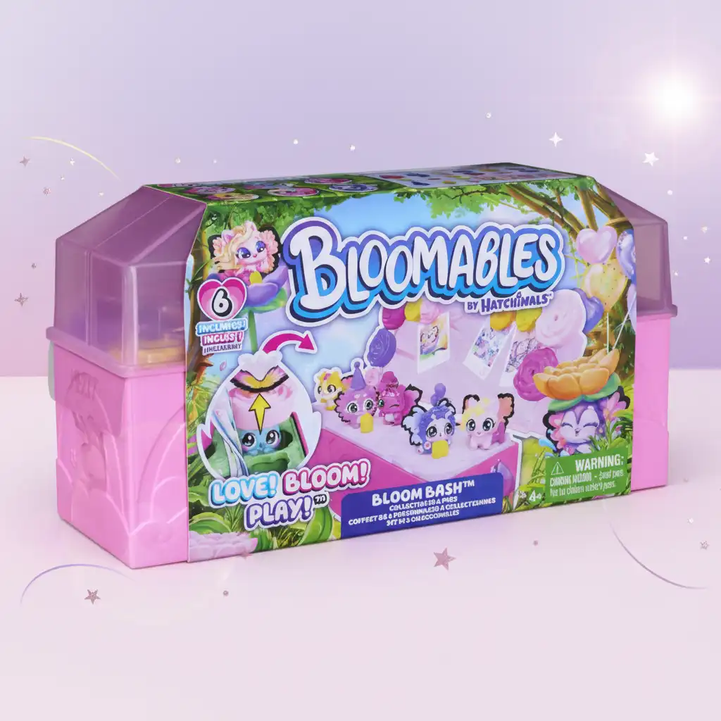 Järjestä värikkäin kukkajuhla Hatchimals ystävien kanssa.
