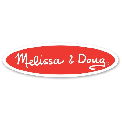Virallinen logo Melissa & Doug Puiset palapeli hyppivien kanojen kanssa